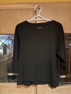 Kit and Ace Black Relaxed Crew Shirt